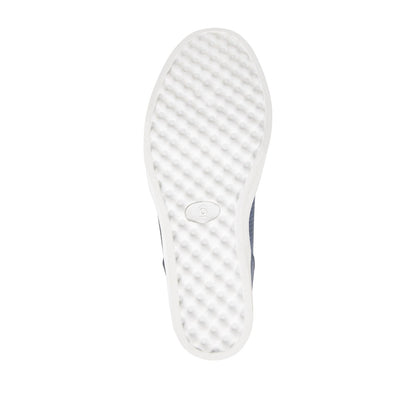 Journee PENNELOPE WEDGE SNEAKERS IN VEGAN LEATHER - Blue