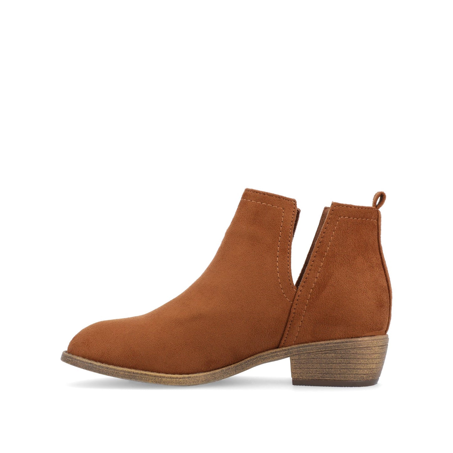 Journee RIMI BLOCK HEELED BOOTIES IN WIDE - Camel