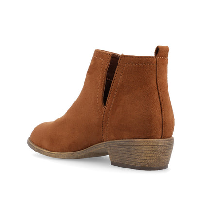 Journee RIMI BLOCK HEELED BOOTIES IN WIDE - Camel