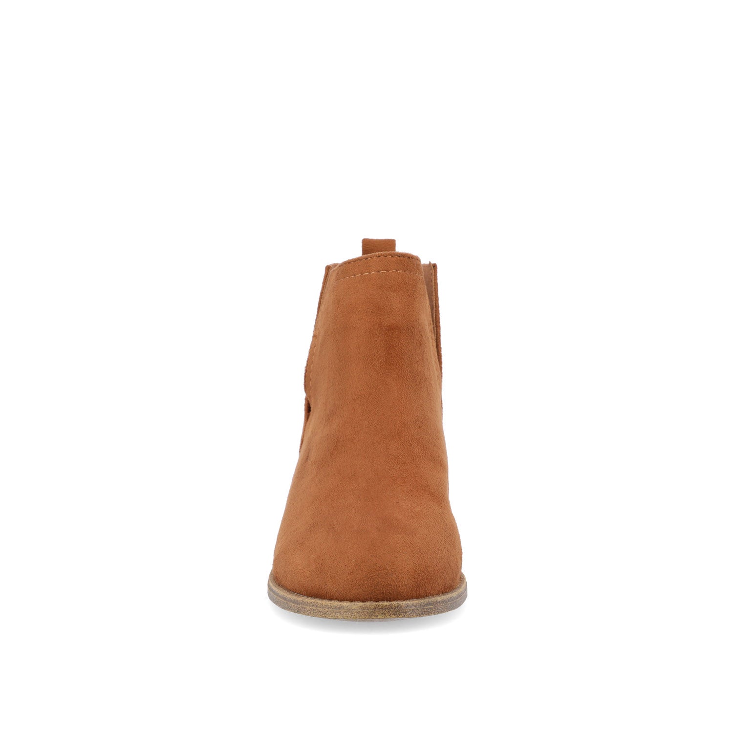 Journee RIMI BLOCK HEELED BOOTIES IN WIDE - Camel