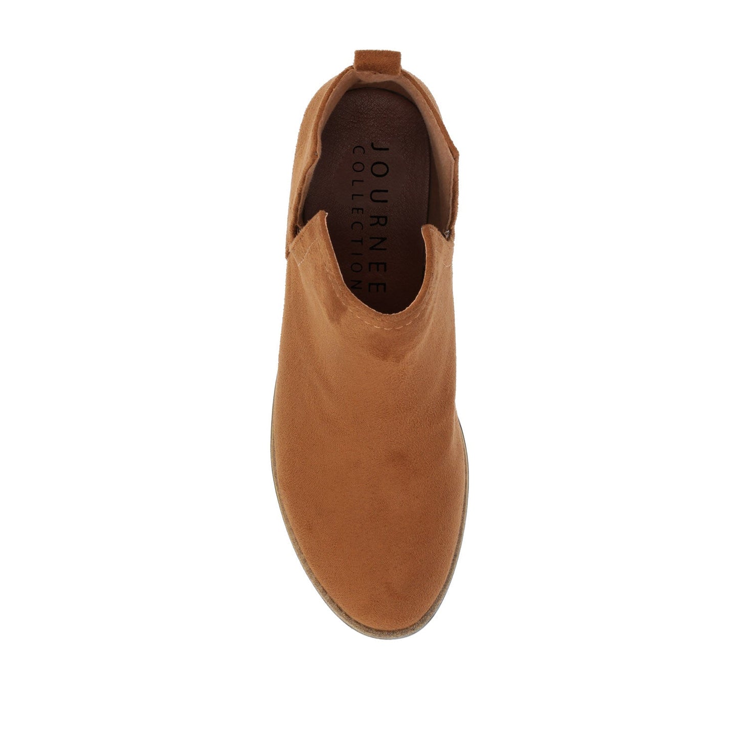 Journee RIMI BLOCK HEELED BOOTIES IN WIDE - Camel