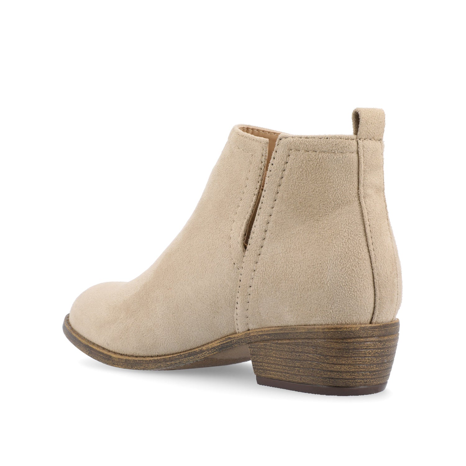 Journee RIMI BLOCK HEELED BOOTIES IN WIDE - Stone