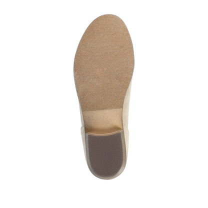 Journee RIMI BLOCK HEELED BOOTIES IN WIDE - Stone