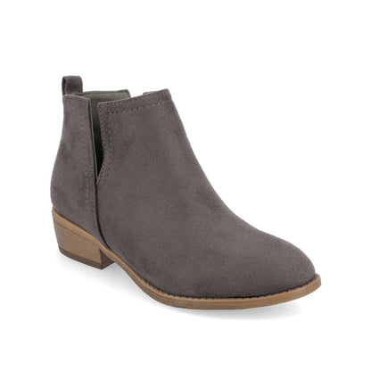 Journee RIMI BLOCK HEELED BOOTIES IN WIDE - Grey