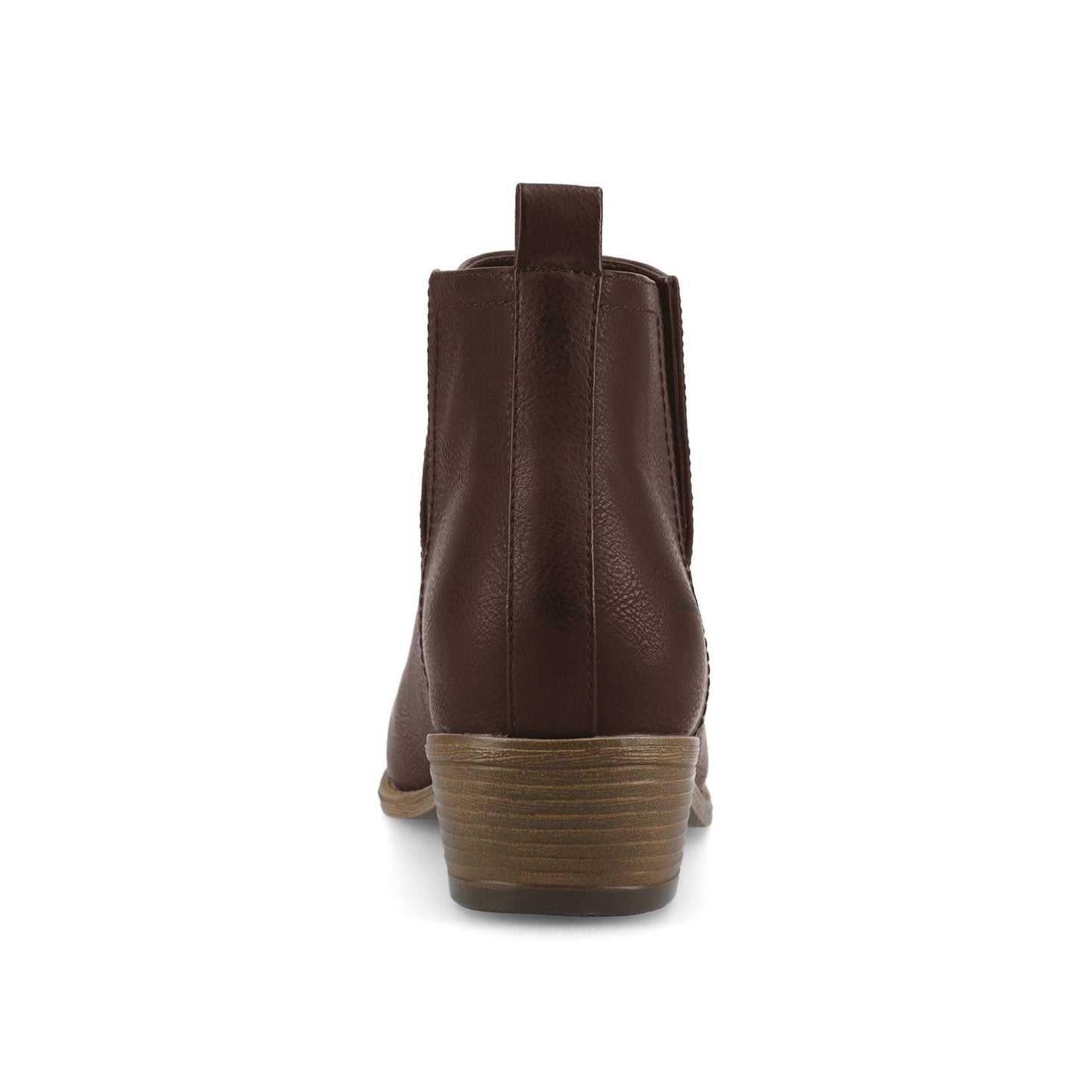 Journee RIMI BLOCK HEELED BOOTIES IN WIDE - Brown PU