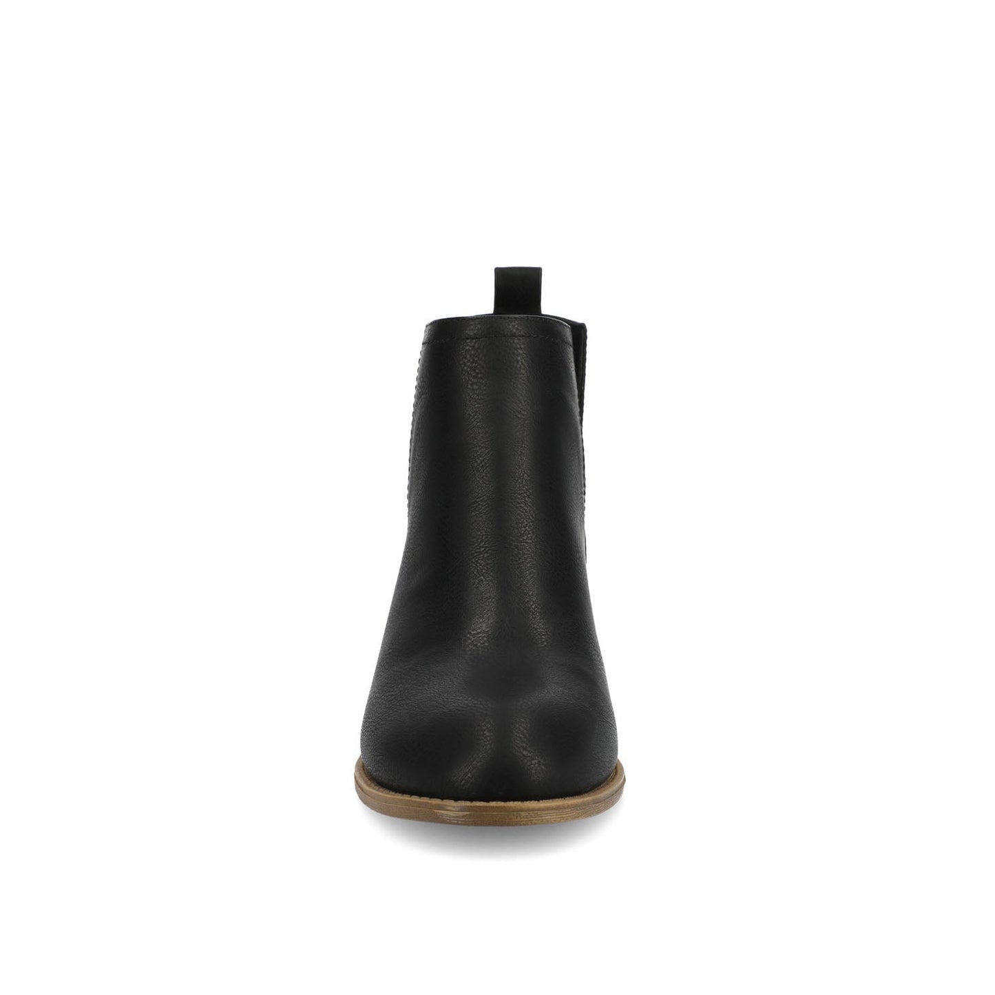 Journee RIMI BLOCK HEELED BOOTIES IN WIDE - Black PU