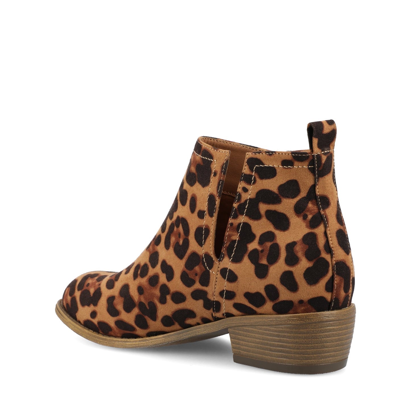 Journee RIMI BLOCK HEELED BOOTIES IN WIDE - Leopard