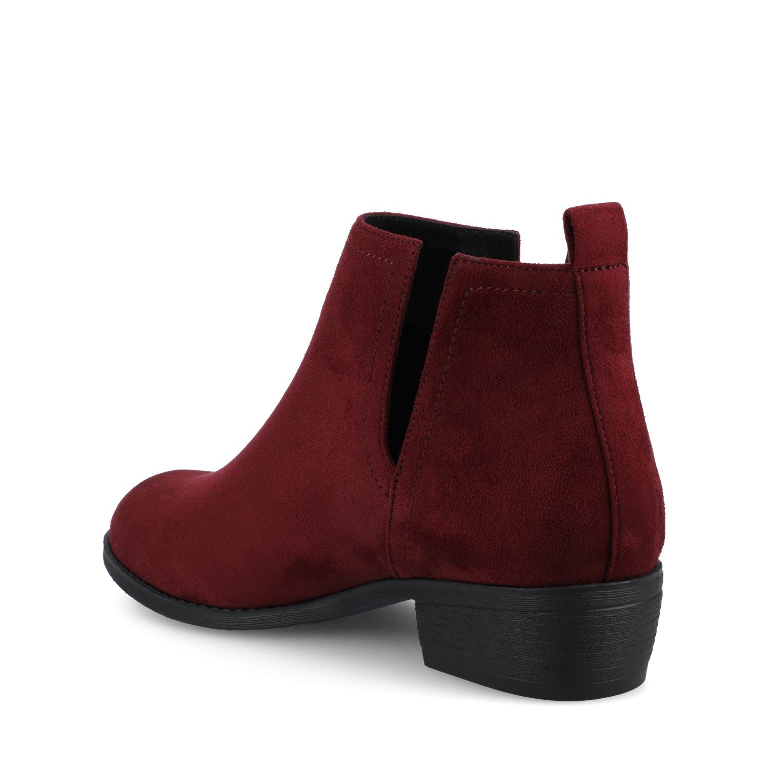 Journee RIMI BLOCK HEELED BOOTIES IN WIDE - Oxblood