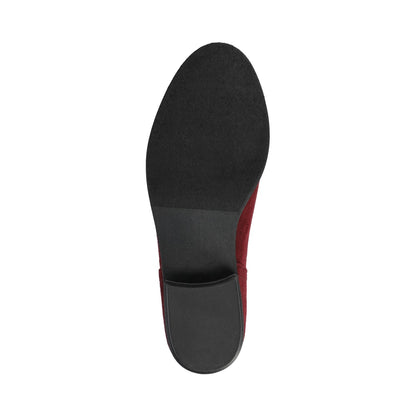 Journee RIMI BLOCK HEELED BOOTIES IN WIDE - Oxblood