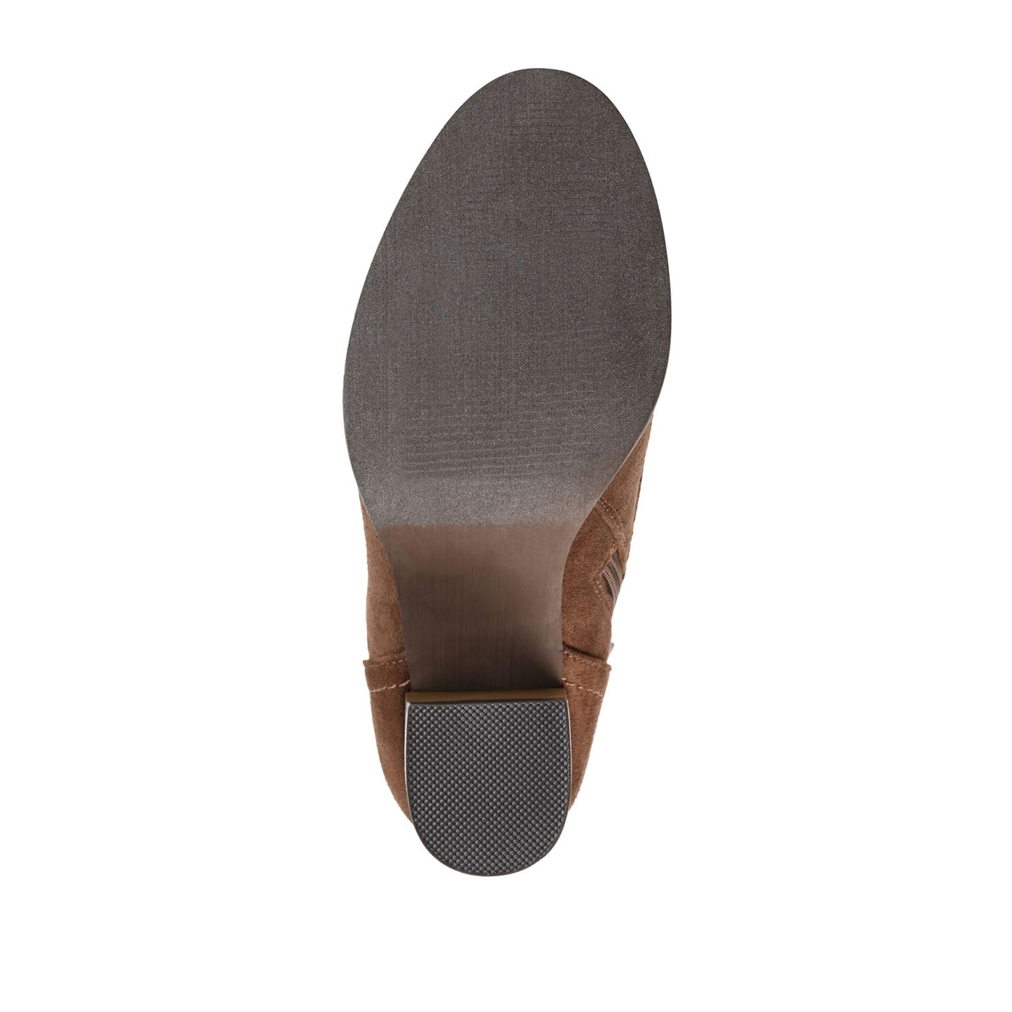 Journee BAYLOR LACE-UP BOOTIES IN WIDE - Brown Faux Suede