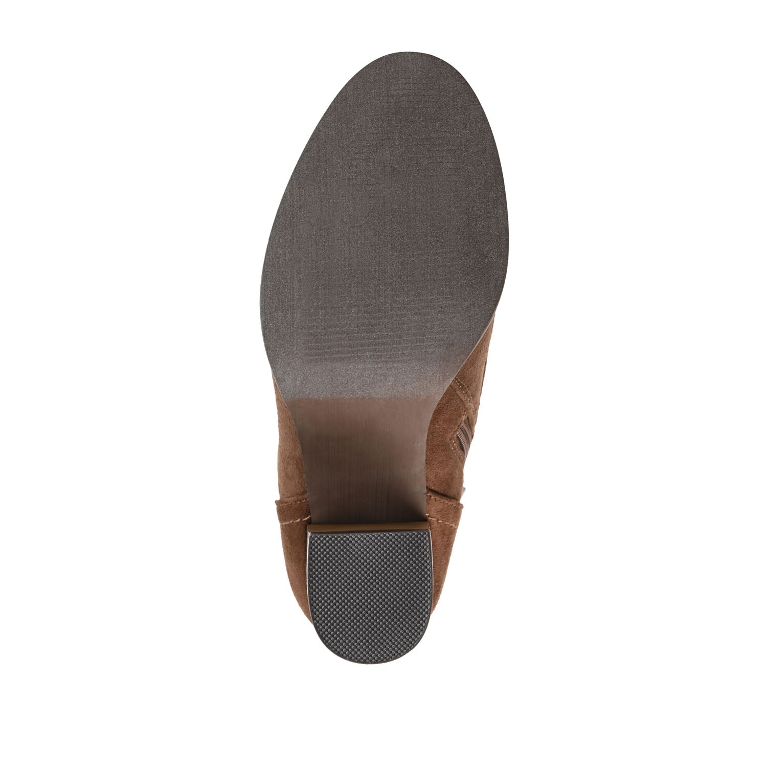 Journee BAYLOR LACE-UP BOOTIES IN WIDE - Brown Faux Suede