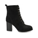 Black Faux Suede