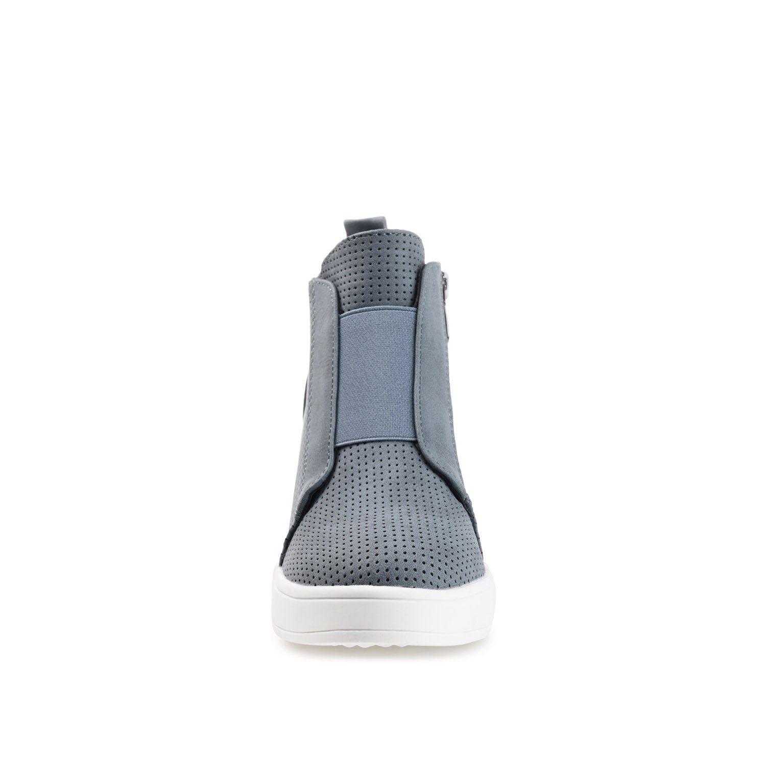 Journee CLARA WEDGE HEEL SNEAKERS IN WIDE - Blue PU
