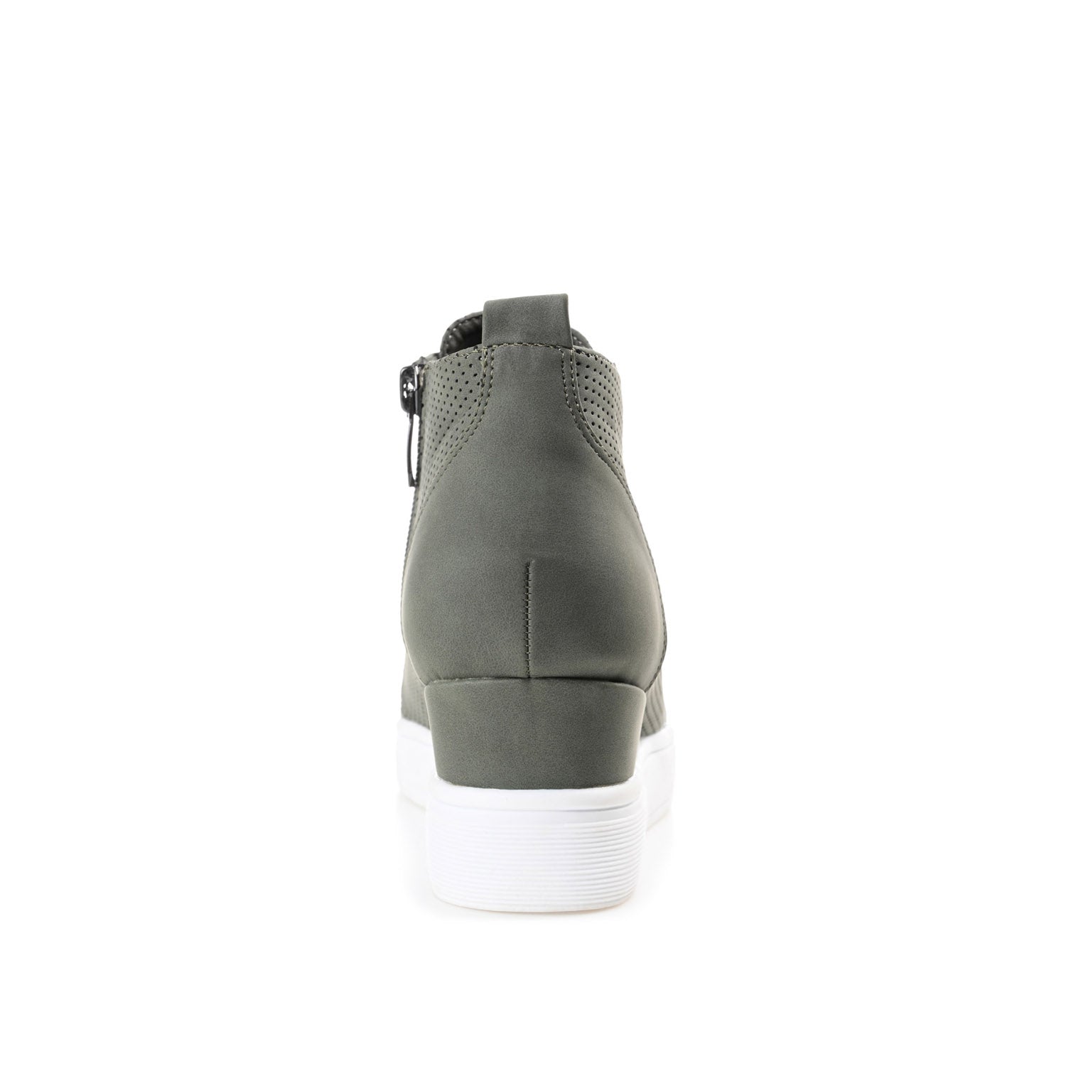 Journee CLARA WEDGE HEEL SNEAKERS IN WIDE - Olive PU