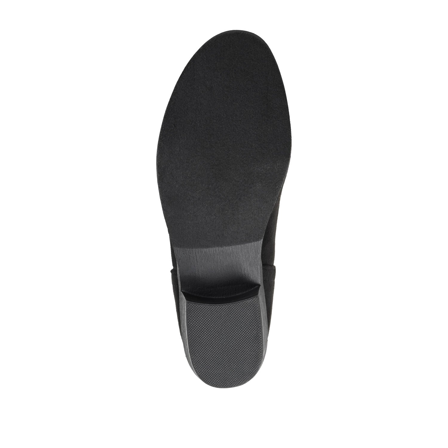 Journee LIVVY FAUX SUEDE ZIP-UP BOOTIES IN WIDE - Black