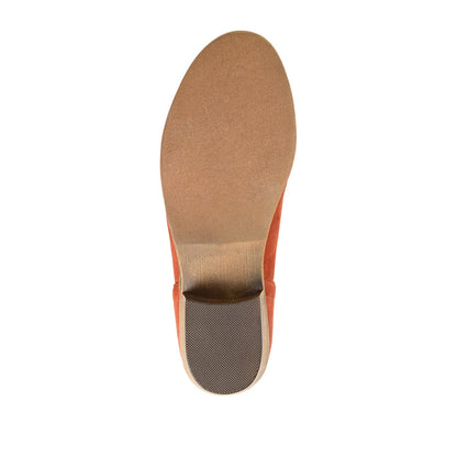 Journee LIVVY FAUX SUEDE ZIP-UP BOOTIES IN WIDE - Clay