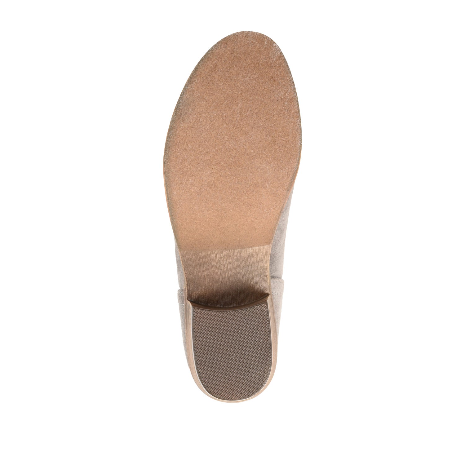 Journee LIVVY FAUX SUEDE ZIP-UP BOOTIES IN WIDE - Grey