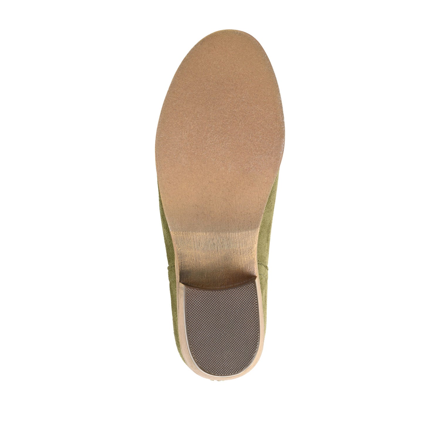 Journee LIVVY FAUX SUEDE ZIP-UP BOOTIES IN WIDE - Olive