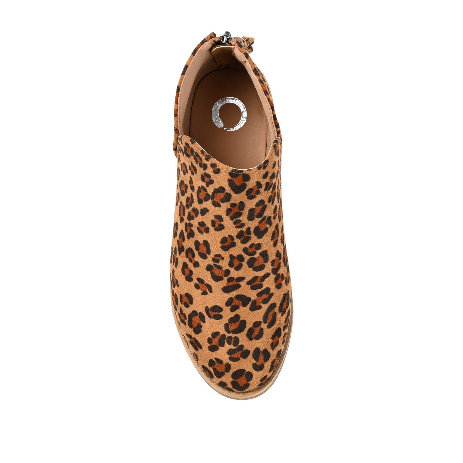 Journee LIVVY FAUX SUEDE ZIP-UP BOOTIES IN WIDE - Leopard