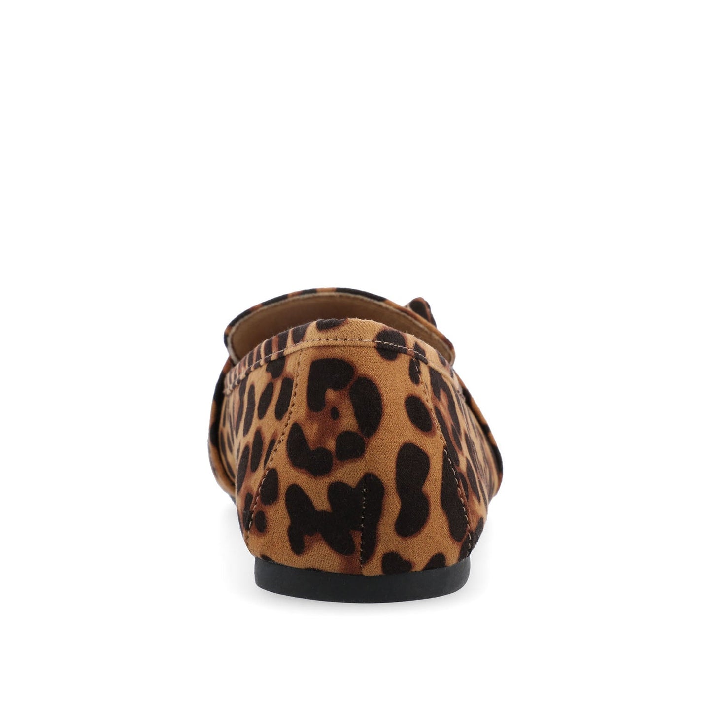 Journee MARCI FAUX SUEDE LOAFER FLATS IN WIDE - Leopard Faux