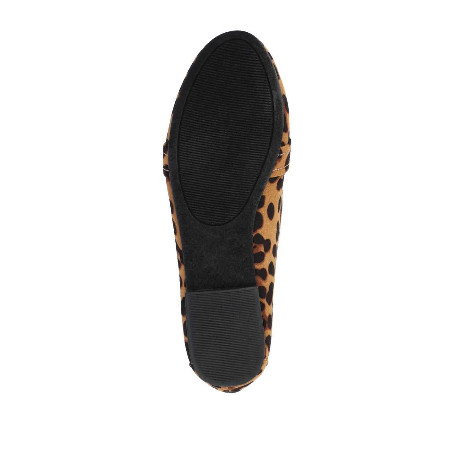 Journee MARCI FAUX SUEDE LOAFER FLATS IN WIDE - Leopard Faux