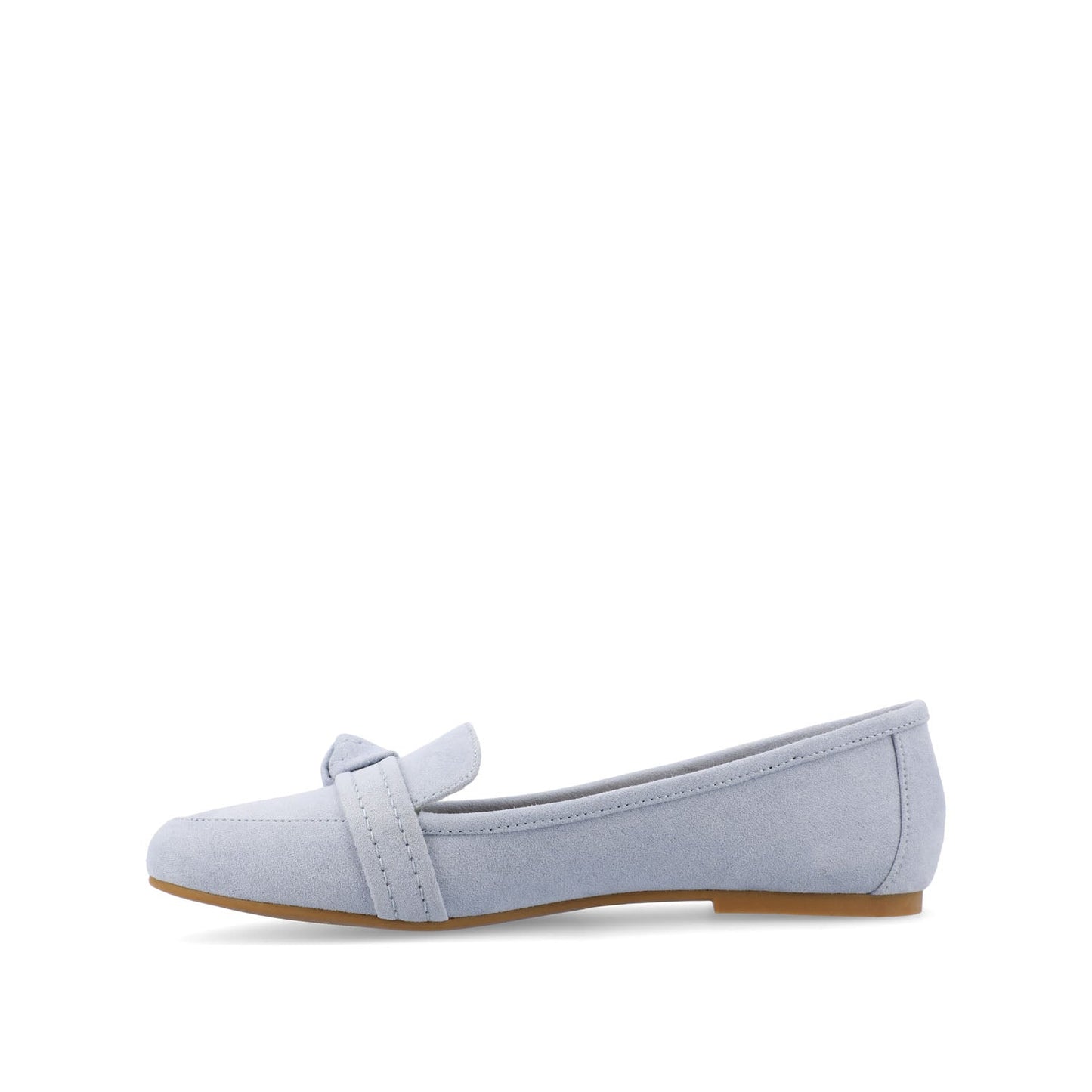 Journee MARCI FAUX SUEDE LOAFER FLATS IN WIDE - Blue