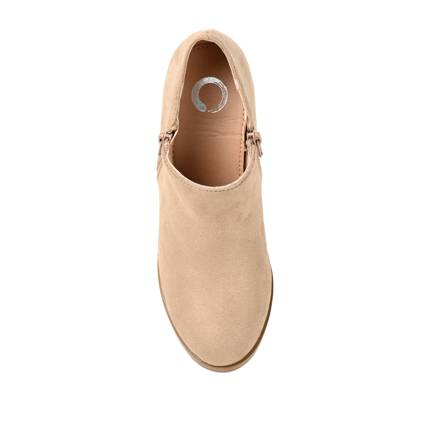 Journee SANZI ZIP-UP BOOTIES IN WIDE - Taupe