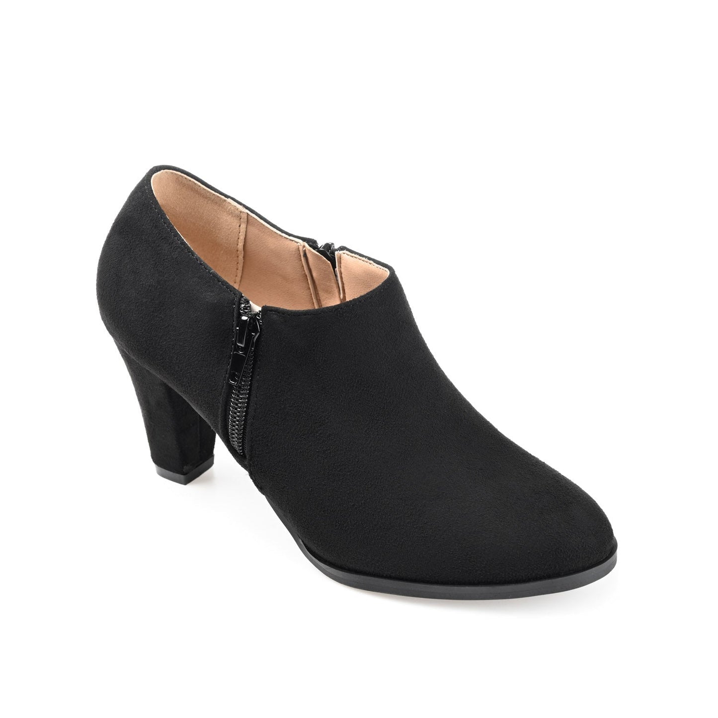 Journee SANZI ZIP-UP BOOTIES IN WIDE - Black