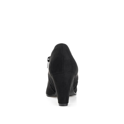 Journee SANZI ZIP-UP BOOTIES IN WIDE - Black