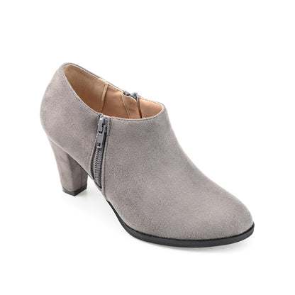 Journee SANZI ZIP-UP BOOTIES IN WIDE - Grey