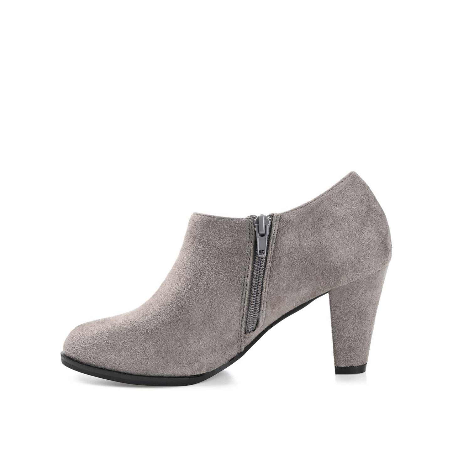 Journee SANZI ZIP-UP BOOTIES IN WIDE - Grey