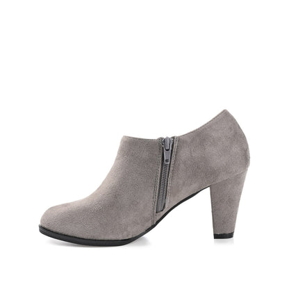 Journee SANZI ZIP-UP BOOTIES IN WIDE - Grey