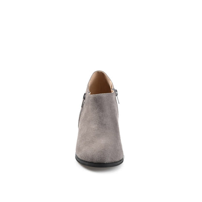 Journee SANZI ZIP-UP BOOTIES IN WIDE - Grey
