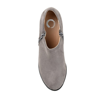 Journee SANZI ZIP-UP BOOTIES IN WIDE - Grey
