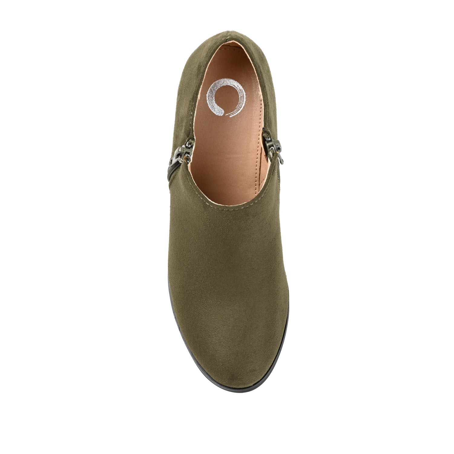 Journee SANZI ZIP-UP BOOTIES IN WIDE - Olive