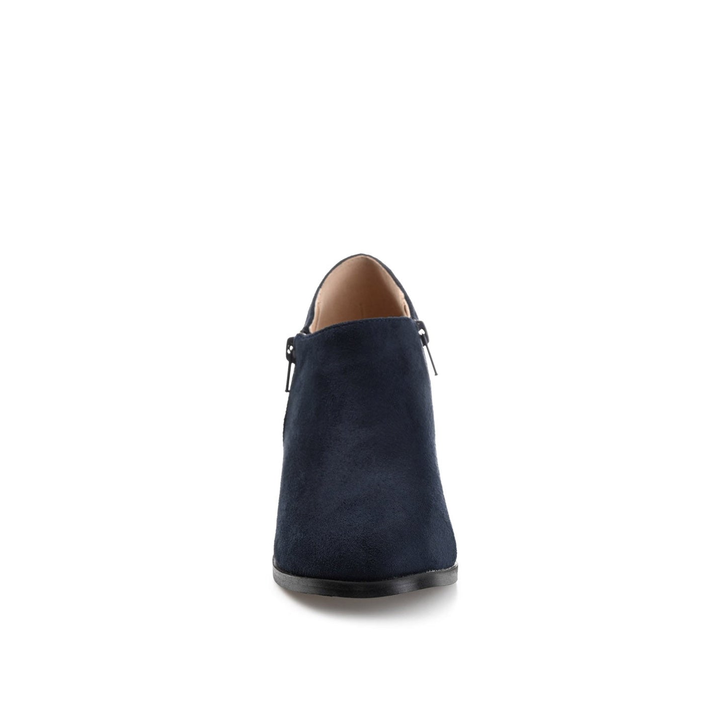 Journee SANZI ZIP-UP BOOTIES IN WIDE - Navy Nubuck