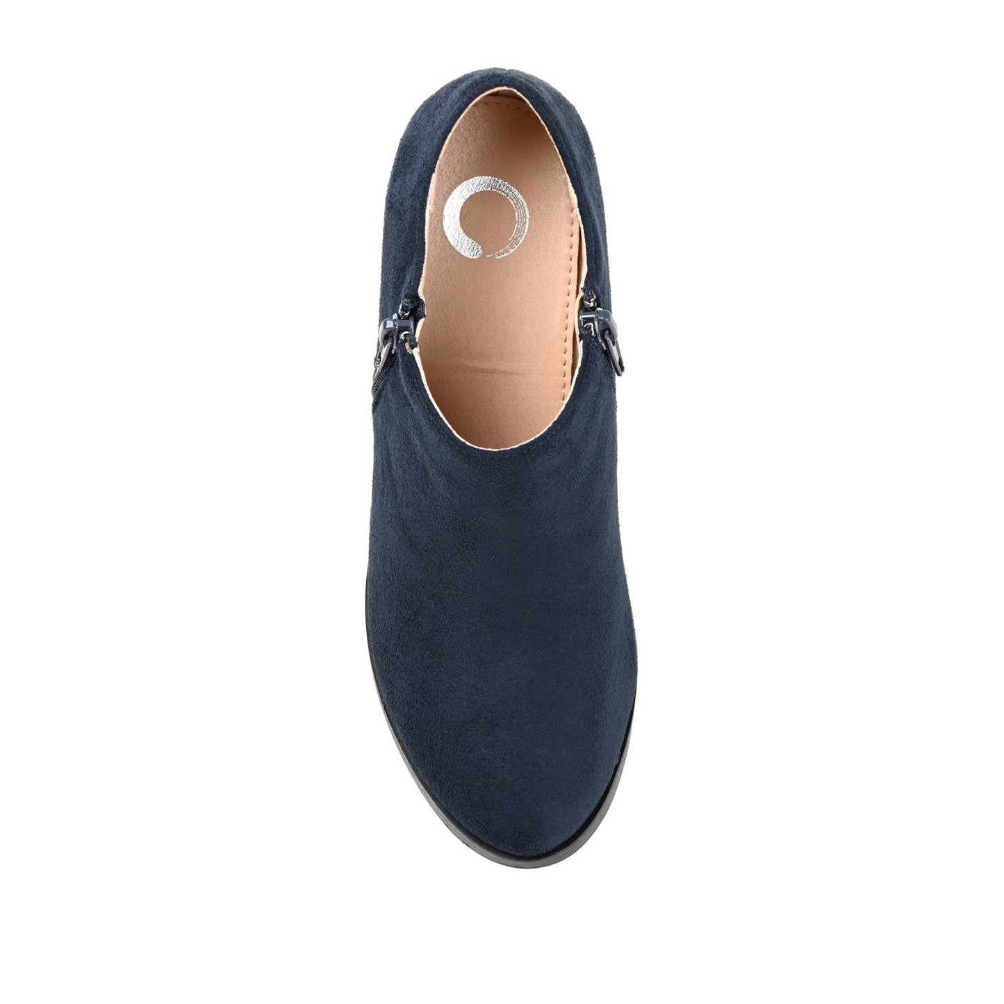Journee SANZI ZIP-UP BOOTIES IN WIDE - Navy Nubuck