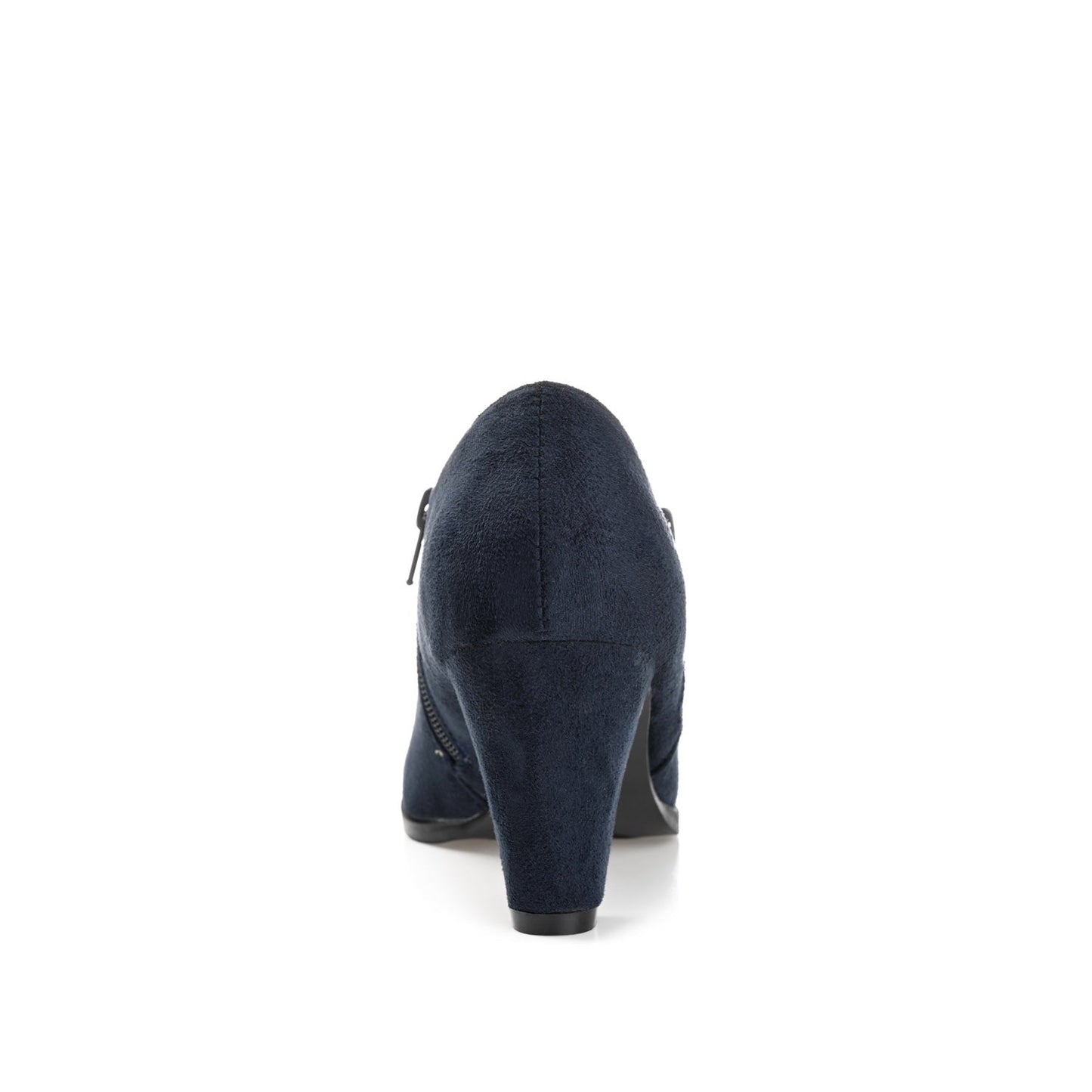 Journee SANZI ZIP-UP BOOTIES IN WIDE - Navy Nubuck