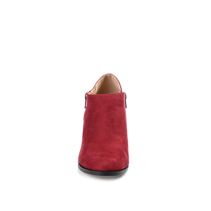Journee SANZI ZIP-UP BOOTIES IN WIDE - Wine