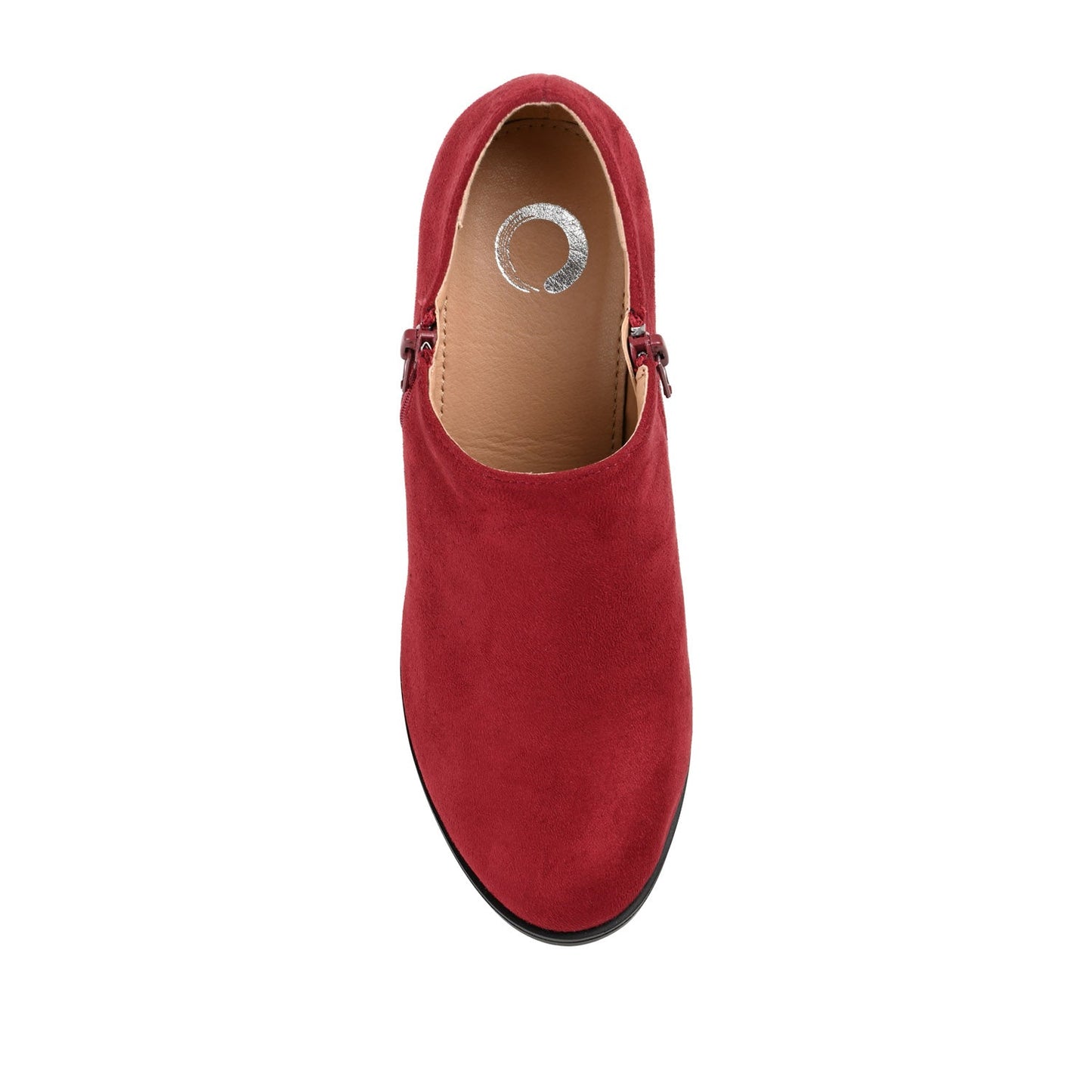 Journee SANZI ZIP-UP BOOTIES IN WIDE - Wine