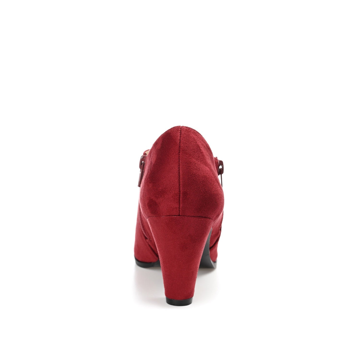 Journee SANZI ZIP-UP BOOTIES IN WIDE - Wine
