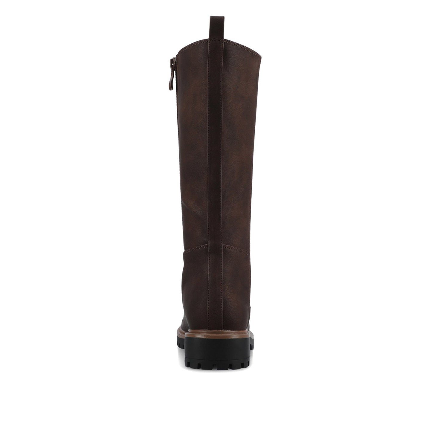 Journee BRANDI KNEE HIGH BOOTS IN WIDE CALF - Vintage Chocolate