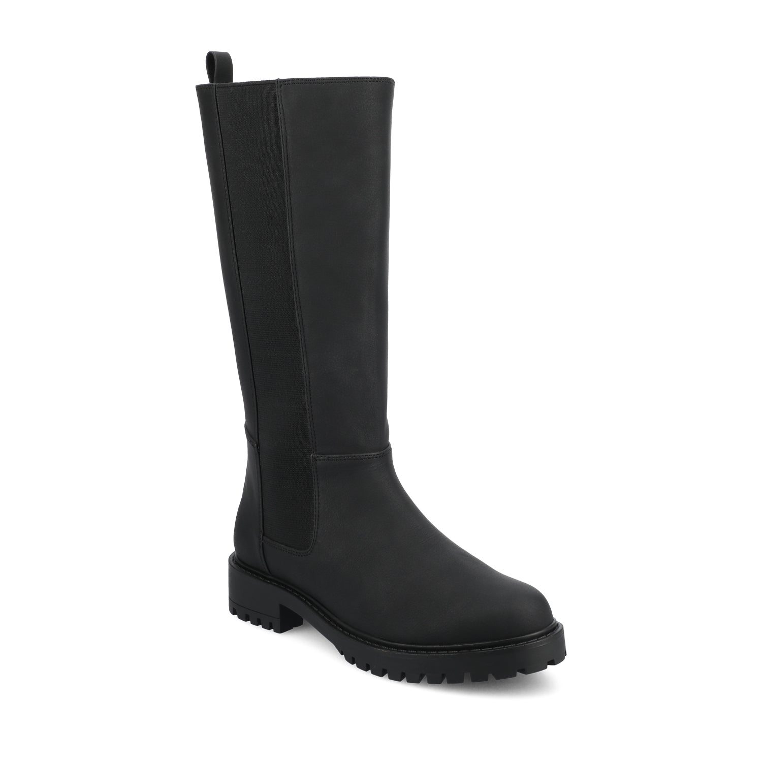 Journee BRANDI KNEE HIGH BOOTS IN WIDE CALF - Vintage Black