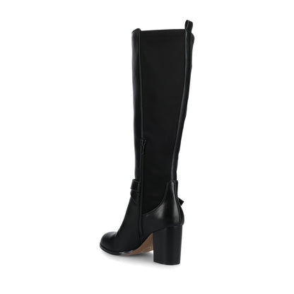 Journee AVALONN KNEE HIGH DRESS BOOTS IN WIDE CALF - Black