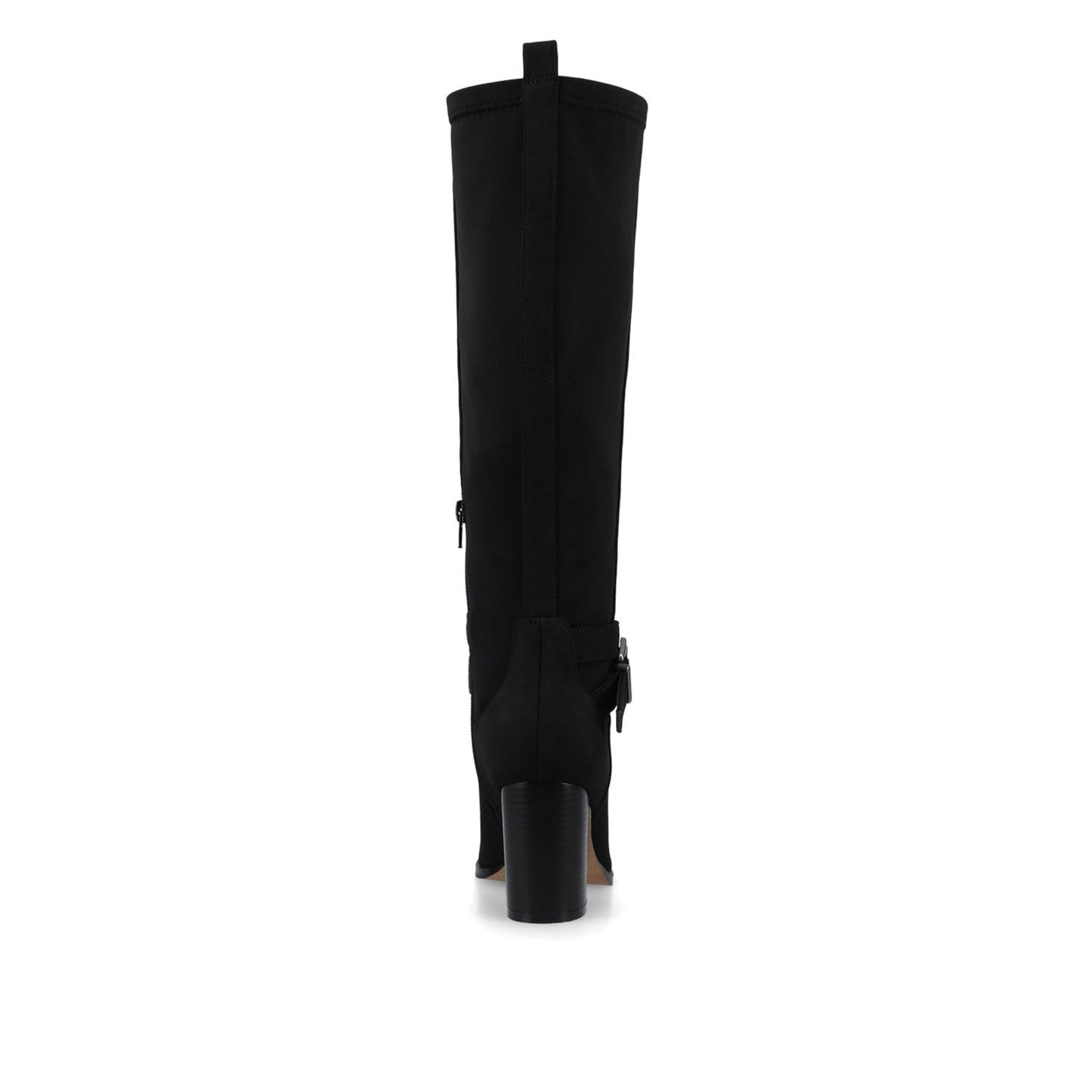 Journee AVALONN KNEE HIGH DRESS BOOTS IN WIDE CALF - Black Suede