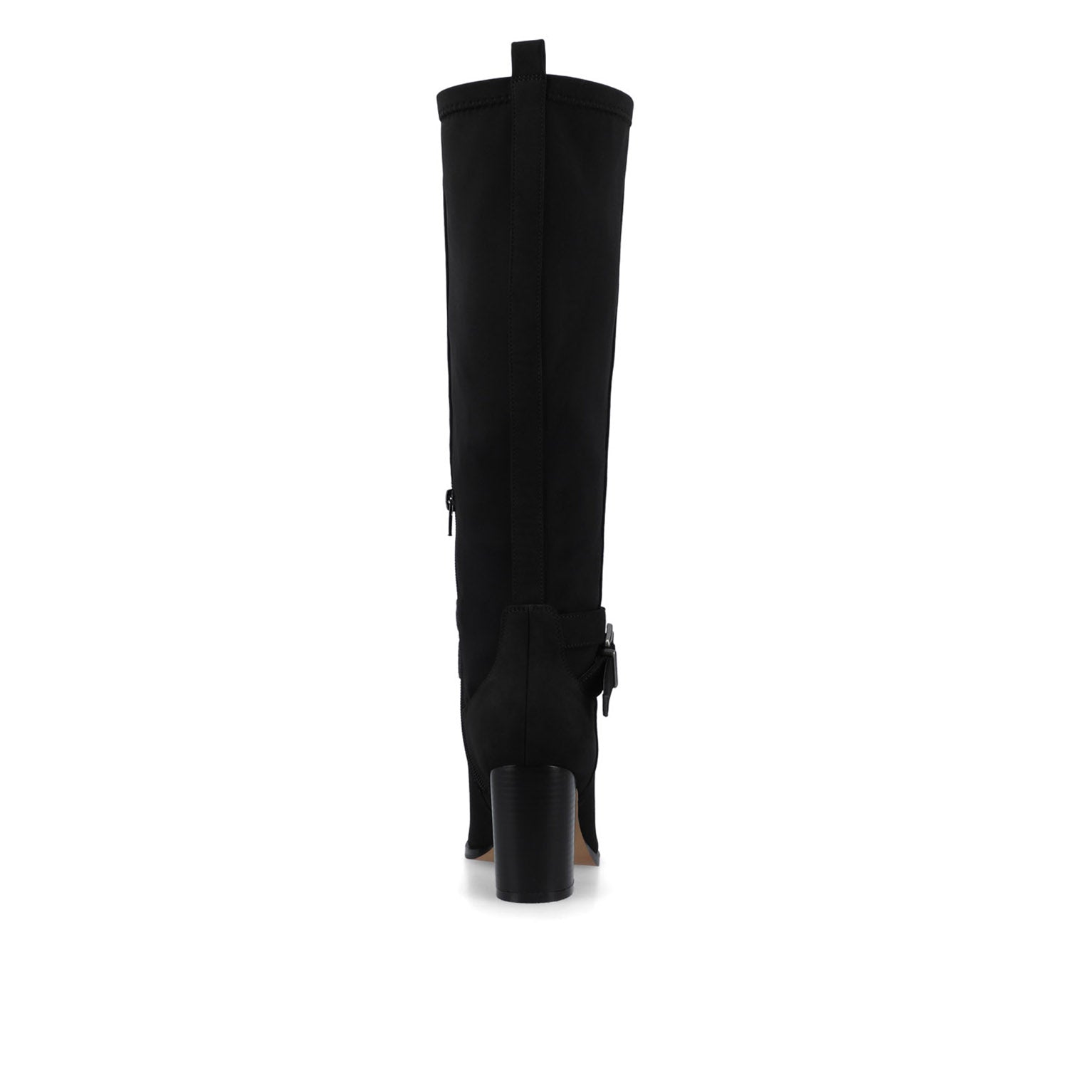 Journee AVALONN KNEE HIGH DRESS BOOTS IN WIDE CALF - Black Suede