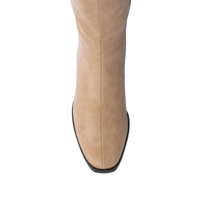 Journee DEVRI KNEE HIGH BOOTS IN WIDE CALF - Tan