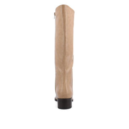 Journee DEVRI KNEE HIGH BOOTS IN WIDE CALF - Tan