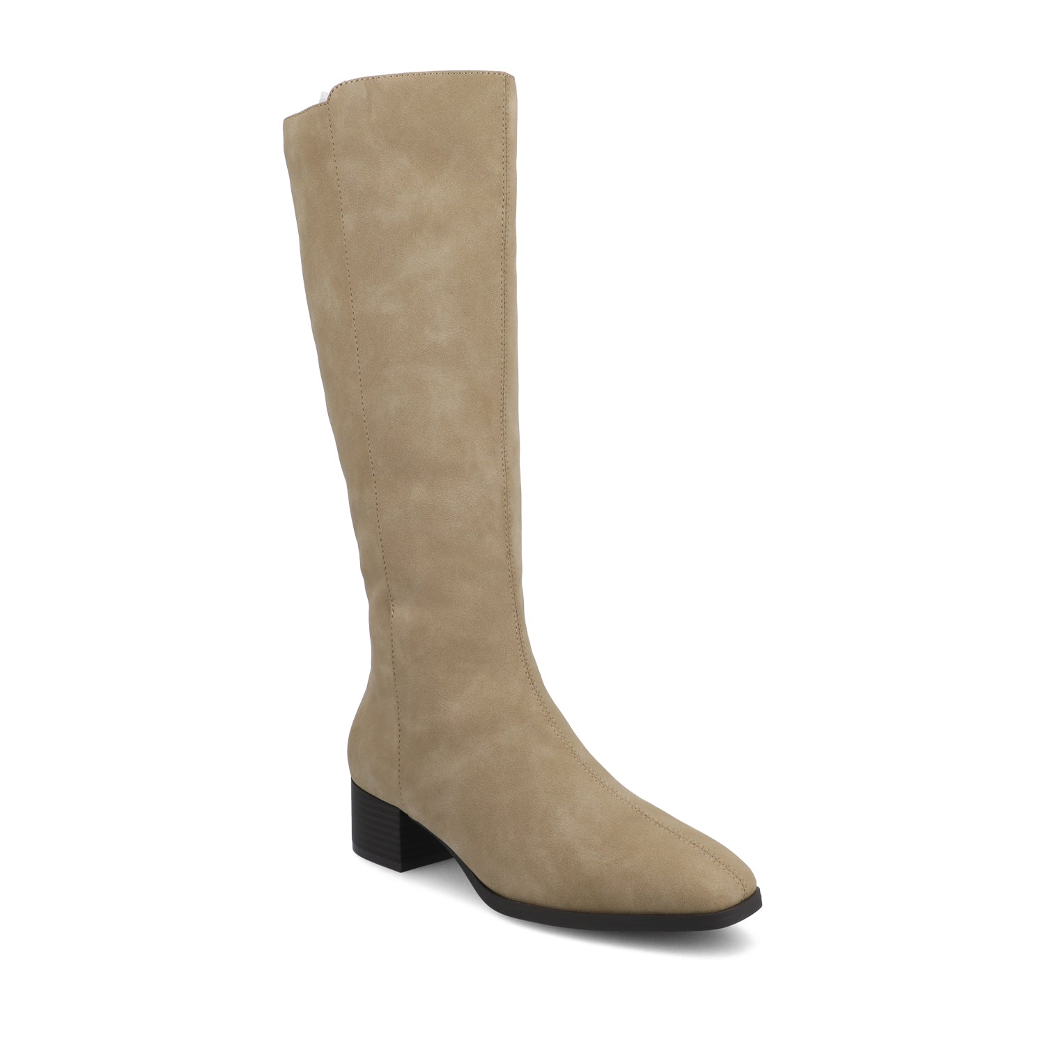 Journee DEVRI KNEE HIGH BOOTS IN WIDE CALF - Greige