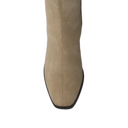 Journee DEVRI KNEE HIGH BOOTS IN WIDE CALF - Greige